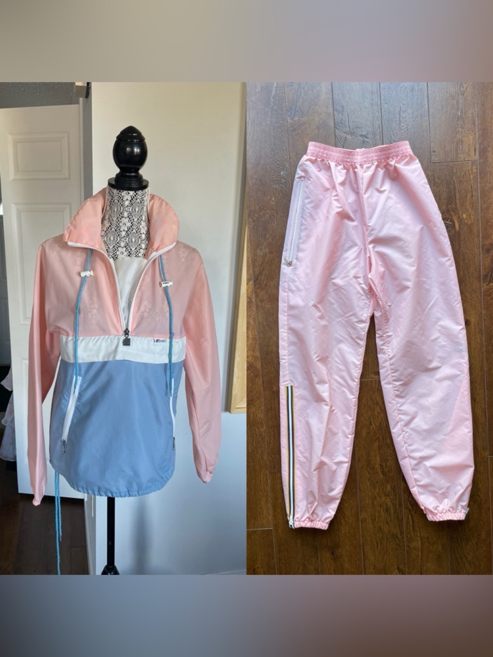 Vintage Awesome Two-Piece Track Suit Matching Set. Jacket and Pants. Small - Picture 3 of 12